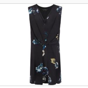 All Saints 100% silk Peony Medea dress
